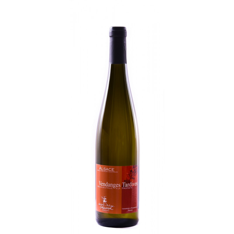 Vin d'Alsace Pinot Gris Vendanges Tardives bio Domaine Laurence et Philippe Greiner Riquewihr